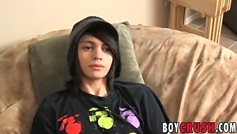 Stunning Young Gay Man Masturbates And Ejaculates During Sexual Interview