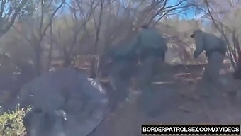 Young Brunette Gets A Rough Blowjob And Handjob From Her Partner