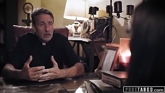 A Desperate Bride-To-Be Is Seduced By A Priest In A Forbidden Encounter