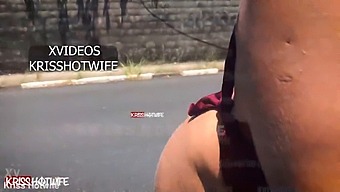 A Sexy Kriss Hotwife Noel Tira A Roupa No Trânsito De Salvador - Edição De Natal