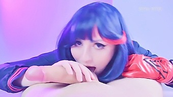 Ryuko Matoi Seduces And Pleases Teacher With Skilled Oral Sex