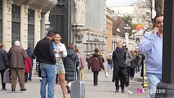 Nuria Millan, An Amateur European Brunette, Enjoys Seducing Strangers On The Street For Intense Sex