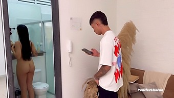 Young Teen Gets Caught Spying And Punished With A Wild Fuck Fest