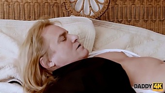 Beautiful Blonde Teen Gets Caught Having Sex With The Groom'S Father In 4k