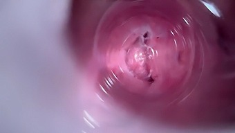 Close-Up Video Of A Tight Brunette'S Wet And Creamy Pussy