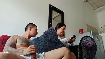 Watching My Stepsister'S Ass While I'M Alone Leads To A Steamy Encounter When She Catches Me With A Halted Stroke