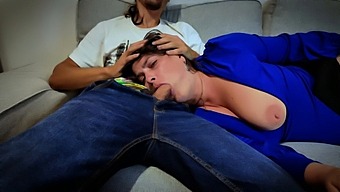 Stepson'S Wild Encounter With Stepmom: Intense Face Fucking And Cum Swallowing Action!