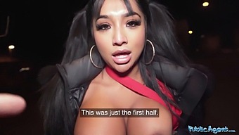 Yasmina Khan, A Seductive Asian Agent With Incredible Breasts And Buttocks, Succumbs To Rizz'S Advances In A Brutal And Intense Encounter