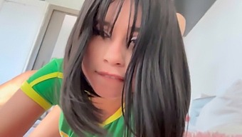 My Sultry Stepsister From Brazil Craves My Ejaculation On Her Face