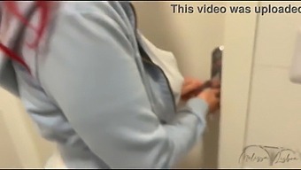 Stepmother’s Bathroom In A Shopping Mall Turns Into A Room For Hardcore Sex With Big Cock And Deep Anal Penetration